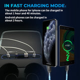 For Tesla Model 3 Y 2021 2022 27W Quick Charger USB Shunt Hub Intelligent Docking Station Car Adapter Powered Splitter Extension