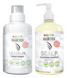 Hair-Tex Kit -Scalp Cleanser & Leave IN Treatment Conditioner- Natural support formula
