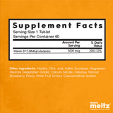 B12 ماكس 5000 ميكروجرام - 60 قرص - نكهة الفراولة والكيوي